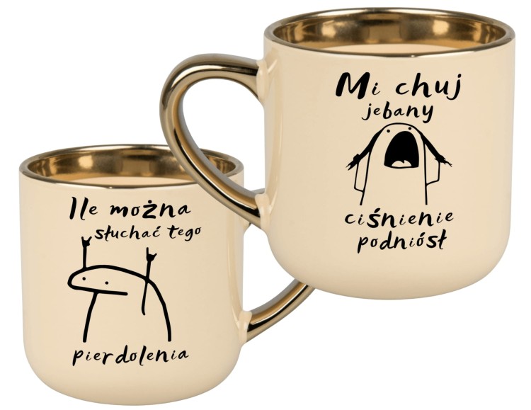 Kubek na prezent z nadrukiem Mi chuj jebany