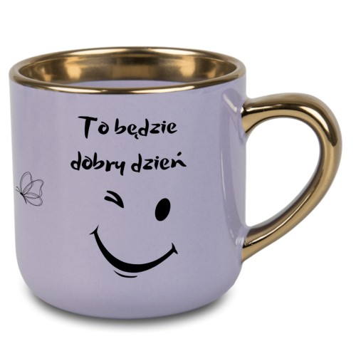 Kubek 400 ml z uśmiechem i możliwością personalizacji imieniem