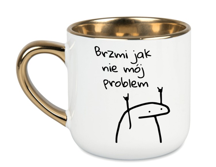Personalizowany kubek 400 ml z zabawnym napisem Brzmi jak nie mój problem