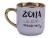 Kubek fioletowy z napisem Żona idealnego męża – złote ucho i rant