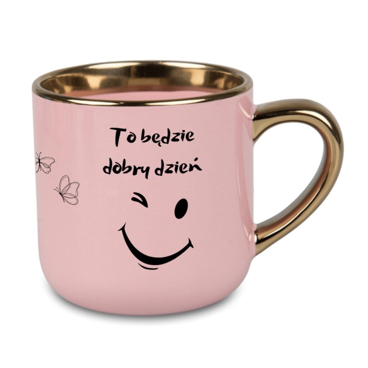 personalizowany kubek z imieniem i motywacyjnym napisem, prezent na poprawę humoru