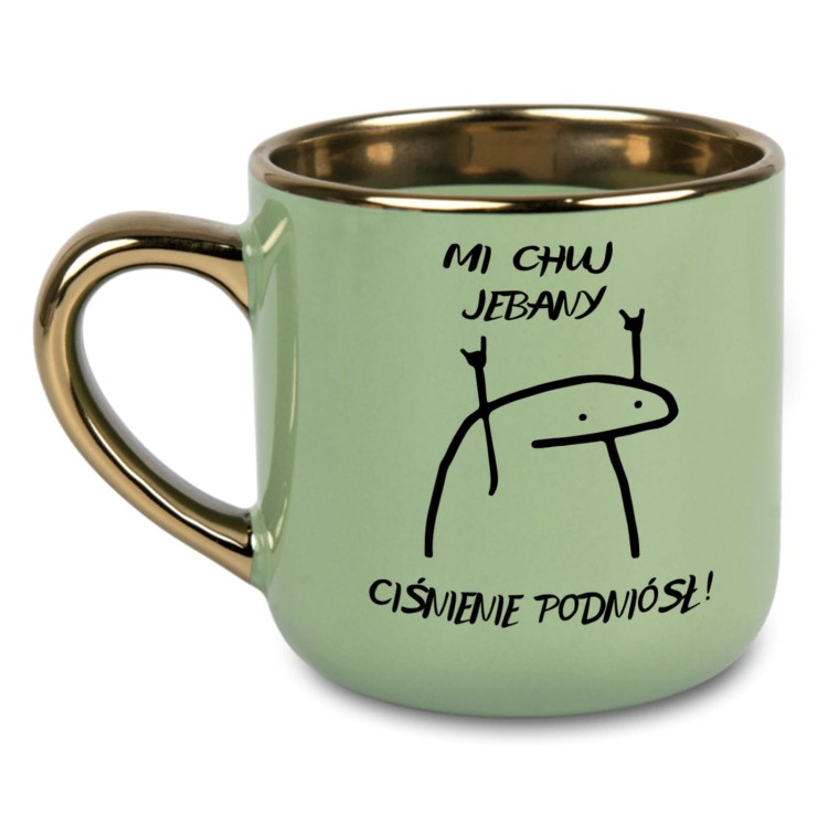 Kubek na prezent mi ch jebany ciśnienie podniósł