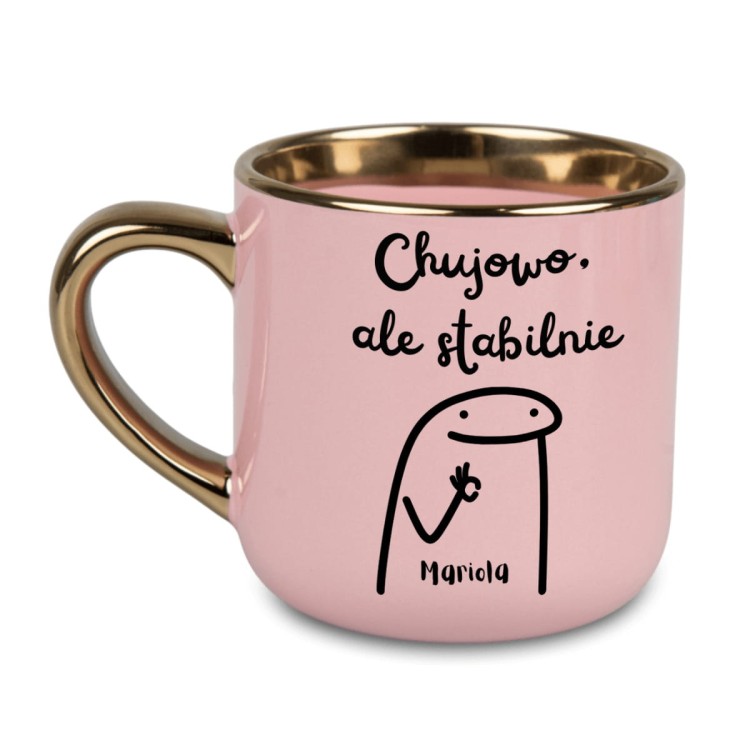 kubek 400 ml z personalizacją i zabawnym napisem, prezent z dystansem