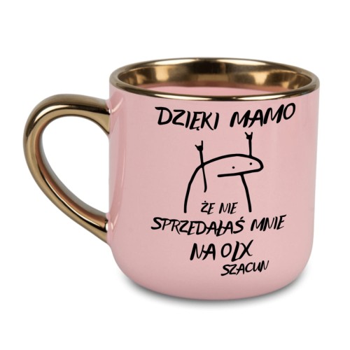 personalizowany kubek dla mamy z imieniem i zabawną grafiką