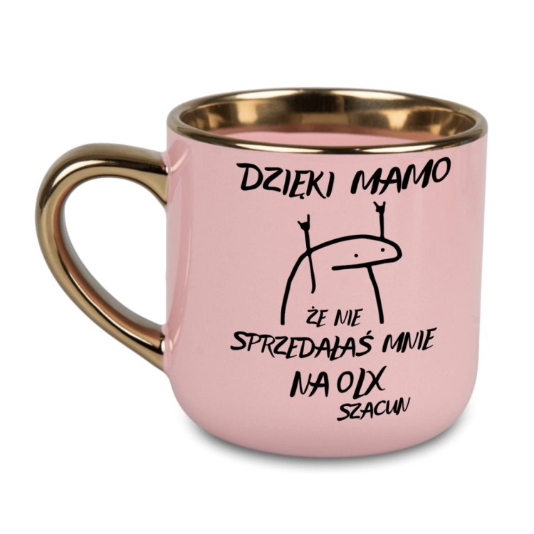 personalizowany kubek dla mamy z imieniem i zabawną grafiką