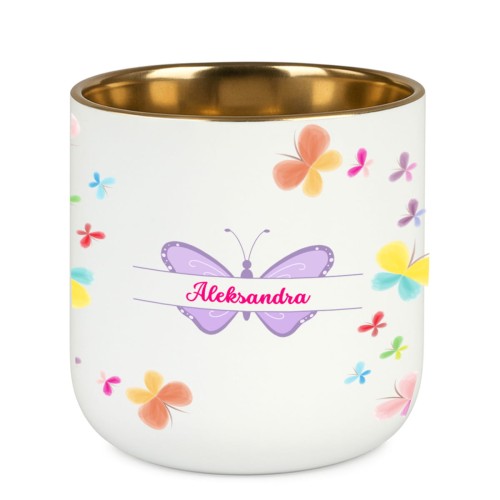 Kubek z imieniem mamy Aleksandra i motylami – tył kubka personalizowanego na Dzień Matki