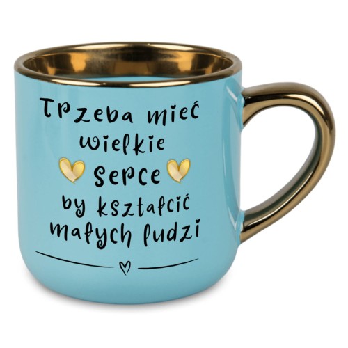 kubek z napisem trzeba mieć wielkie serce