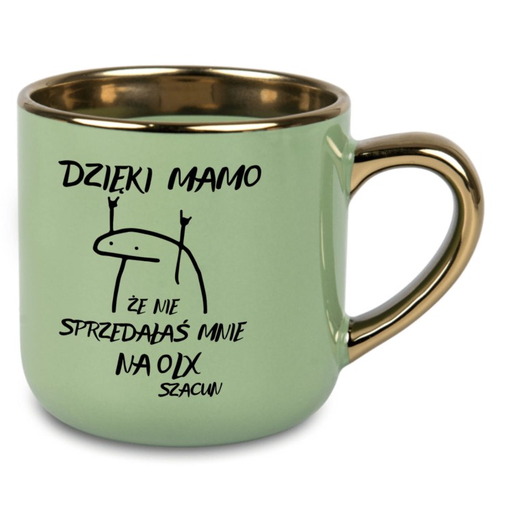 zielony kubek dla mamy z napisem olx