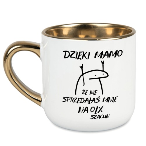biały kubek dla mamy z napisem olx