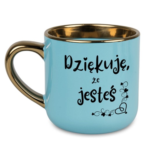 kubek personalizowany z napisem dziękuję że jesteś