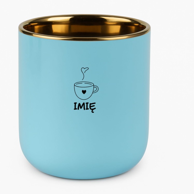 kubek personalizowany imieniem po środku