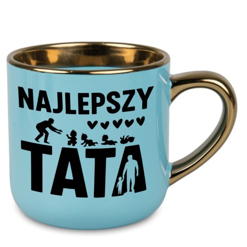 kubek z napisem najlepszy tata błękitny