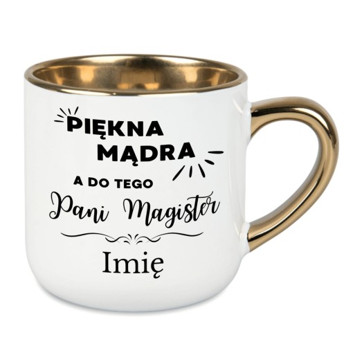 bialy1.jpgPersonalizowany kubek dla magisterki 400 ml z nadrukiem po lewej i prawej stronie