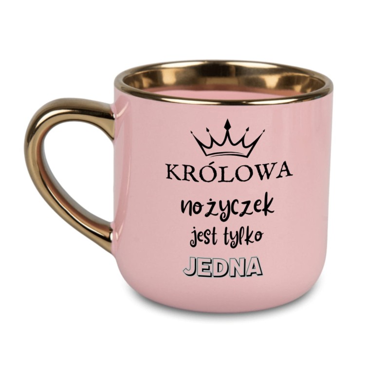 personalizowany kubek dla fryzjerki z grafiką dłoni