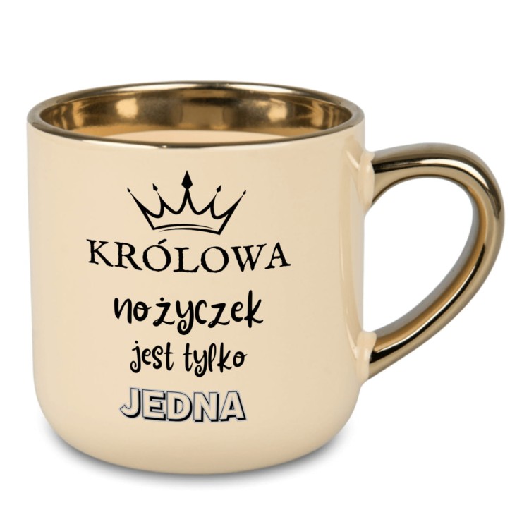kubek z imieniem i grafiką dłoni dla fryzjerki