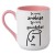 śmieszny kubek „Im mniej zrobisz, tym mniej spierdolisz” z różowym wnętrzem i personalizacją imienia