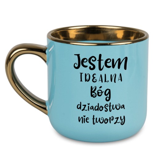 personalizowany niebieski kubek z imieniem prezent dla kobiety