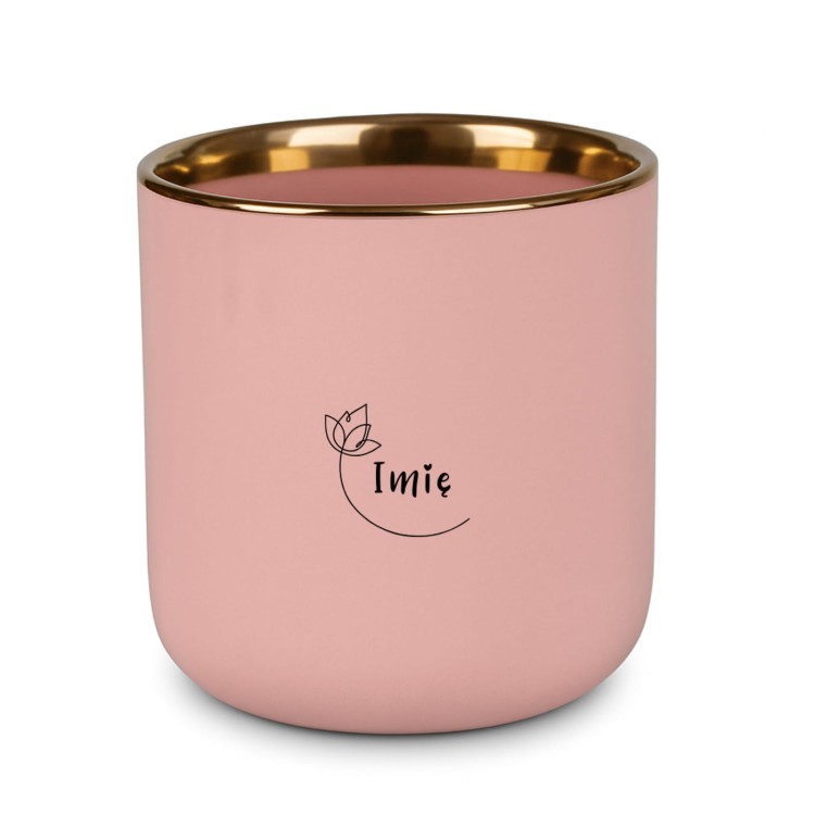 kubek personalizowany imieniem różowy 400 ml – napis „mam to w dupie”