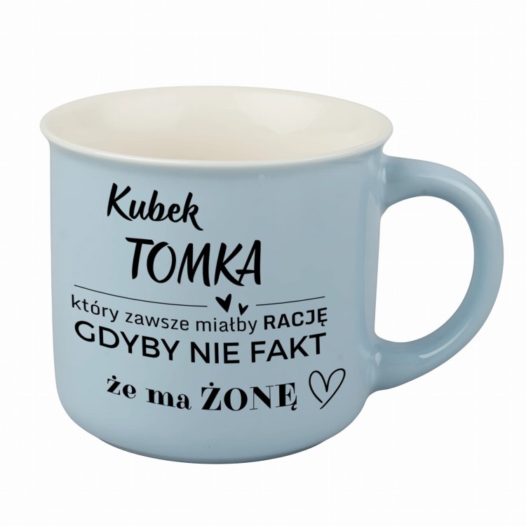 Śmieszny kubek dla męża z imieniem Marek – zawsze miałby rację