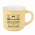 kubek porcelanowy personalizowany żółty 360 ml z imieniem i cytatem motywacyjnym