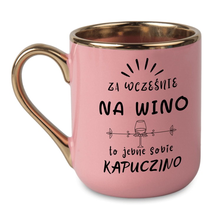 personalizowany kubek z imieniem i nadrukiem po lewej i prawej stronie