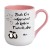 kubek z napisem będę cię wkurwiać do końca twoich dni personalizowany różowy