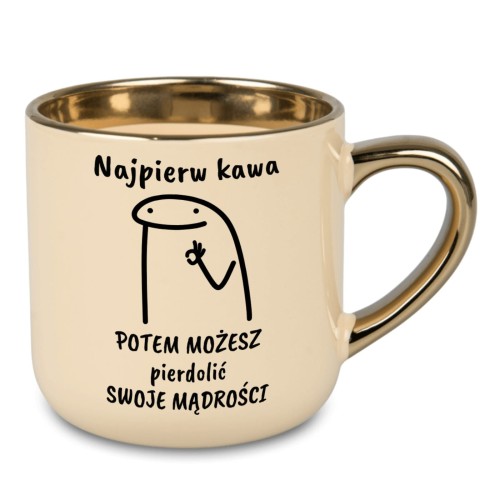 Śmieszny kubek personalizowany imieniem – Najpierw kawa
