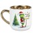 elegancki kubek ze złotym uchem i choinką Grinch 400 ml