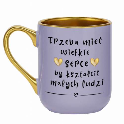 kubek dla nauczycielki fioletowy personalizowany imieniem alexgrawer.pl