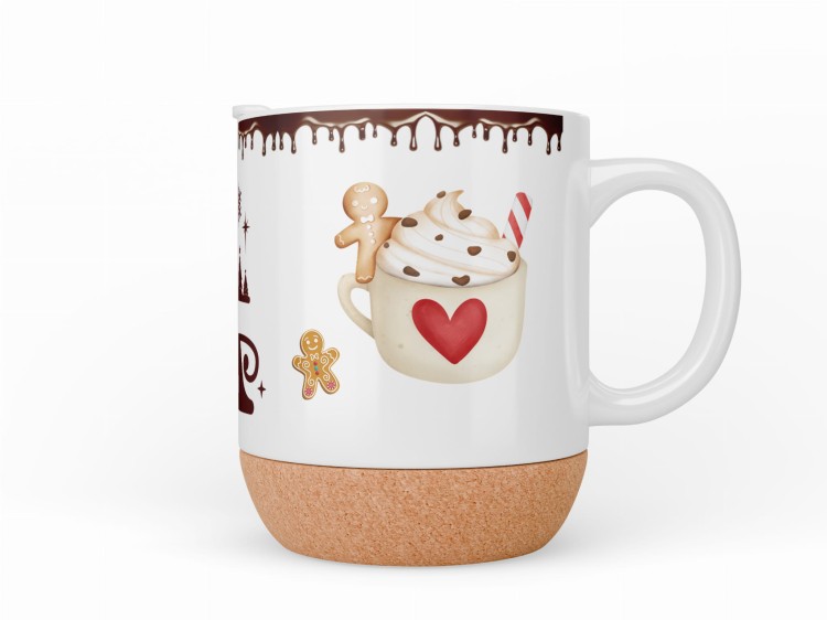 personalizowany kubek bożonarodzeniowy z imieniem i pokrywką