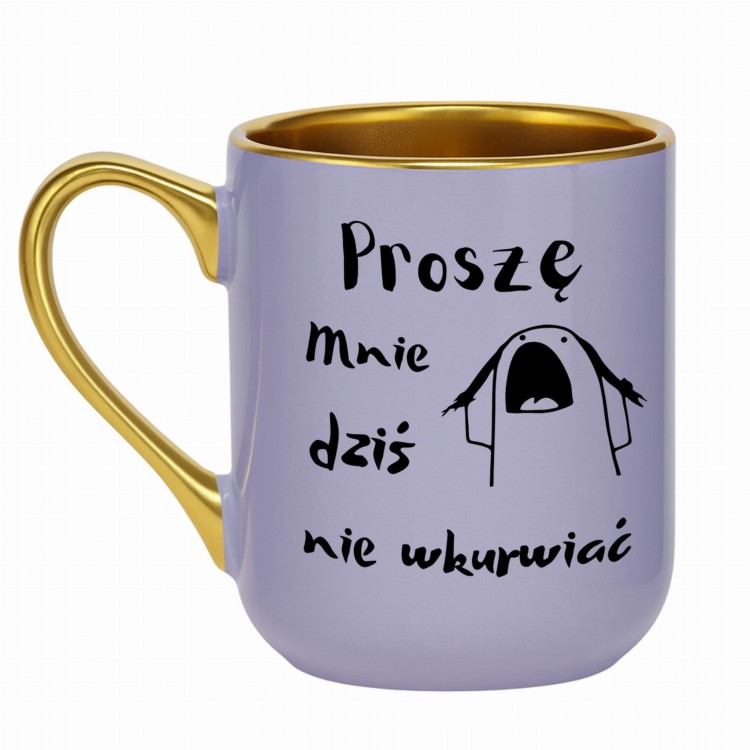 kubek z nadrukiem proszę mnie dziś nie wkurwiać – prezent dla koleżanki z pracy