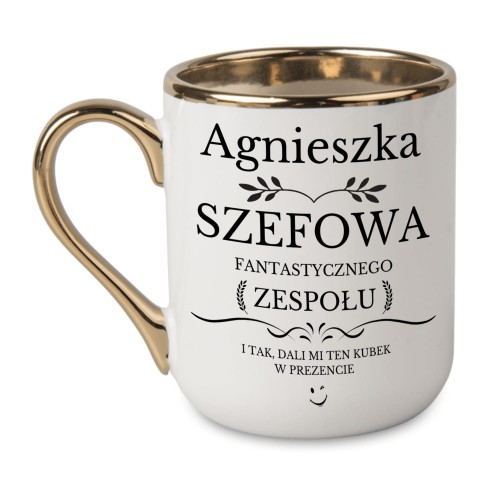 kubek szefowa fantastycznego zespołu z imieniem