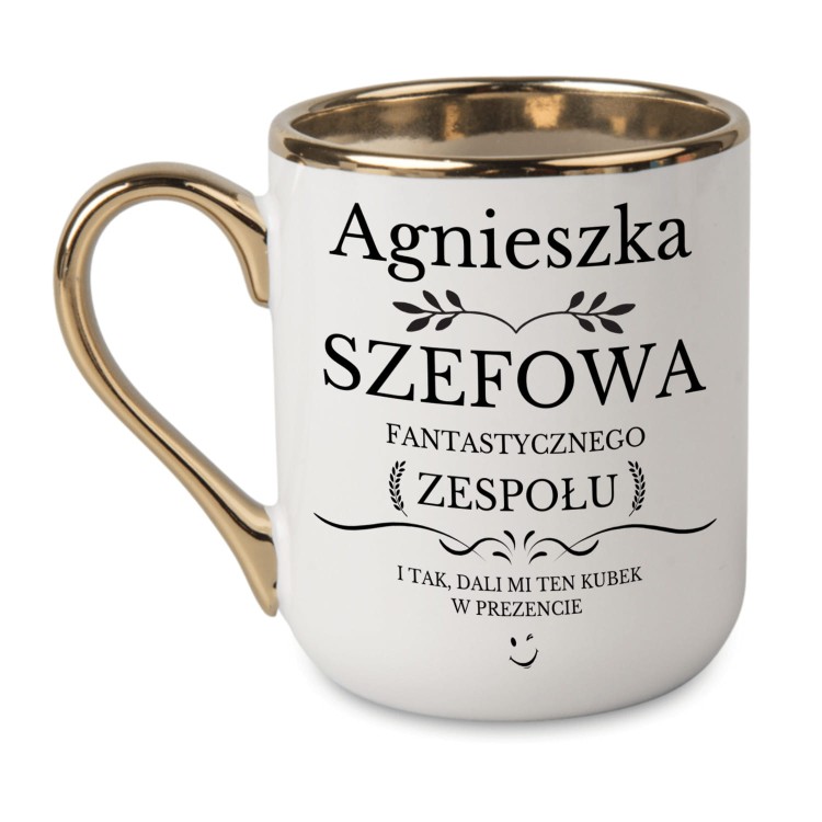 kubek szefowa fantastycznego zespołu z imieniem