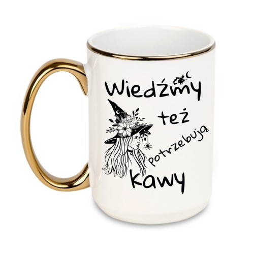 kubek wiedźmy też potrzebują kawy z personalizacją imienia