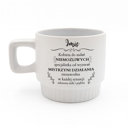 kubek matowy personalizowany prezent dla kobiety