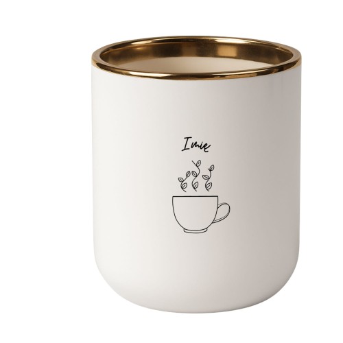 kubek brokatowy napis personalizowany imieniem