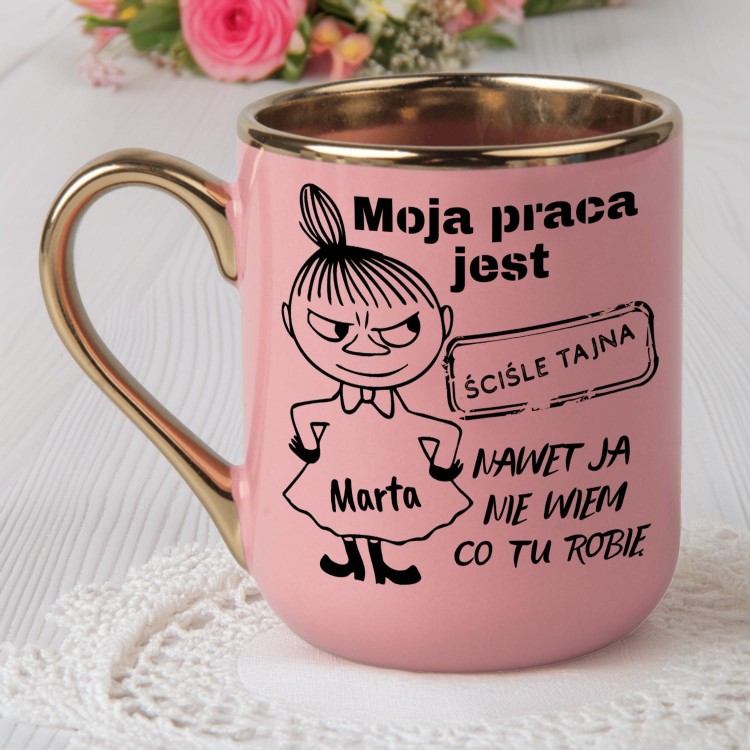 kubek z Małą Mi prezent dla koleżanki z pracy