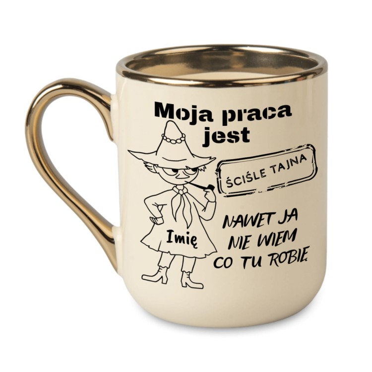 kubek kremowy moja praca jest ściśle tajna
