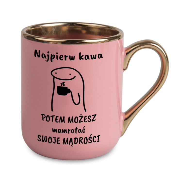 śmieszny kubek na prezent dla miłośnika kawy