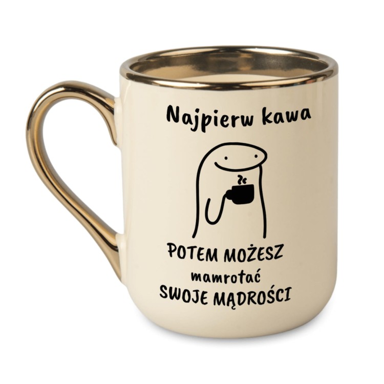 śmieszny kubek dla miłośnika kawy prezent
