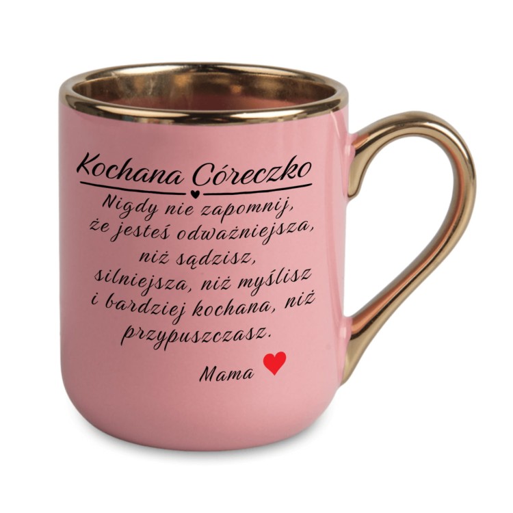 personalizowany kubek dla córki z imieniem