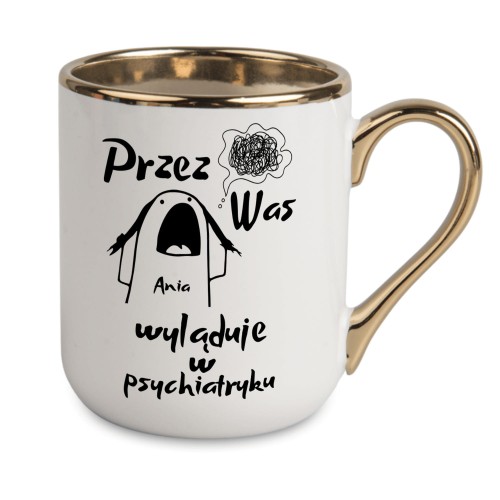 personalizowany kubek biały humorystyczny napis alexgrawer