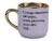 Kubek personalizowany z imieniem fioletowy 400 ml złoty rant