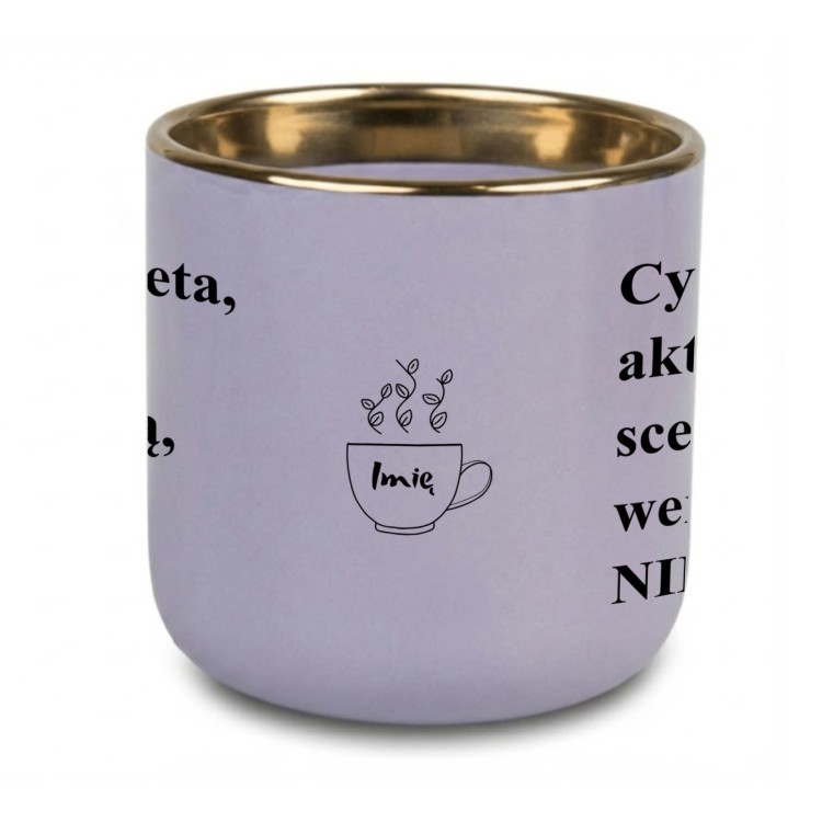 Elegancki kubek na prezent z literackim nadrukiem NIE 400 ml