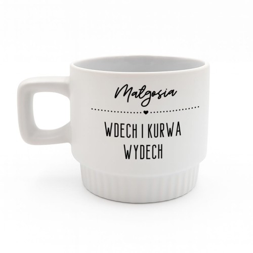 kubek humorystyczny z mocnym napisem prezent