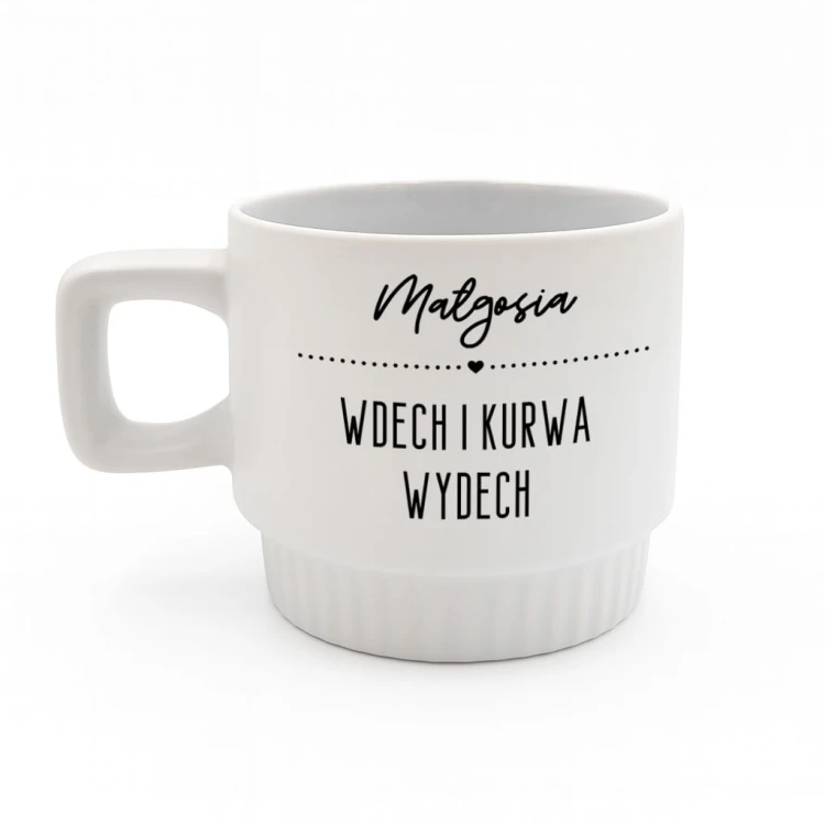 kubek humorystyczny z mocnym napisem prezent