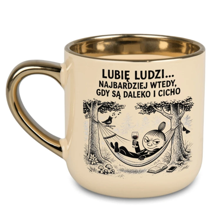 kubek lubię ludzi ale z daleka śmieszny prezent personalizowany