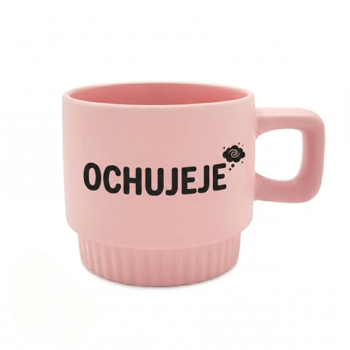 różowy kubek ochujeje personalizowany imieniem