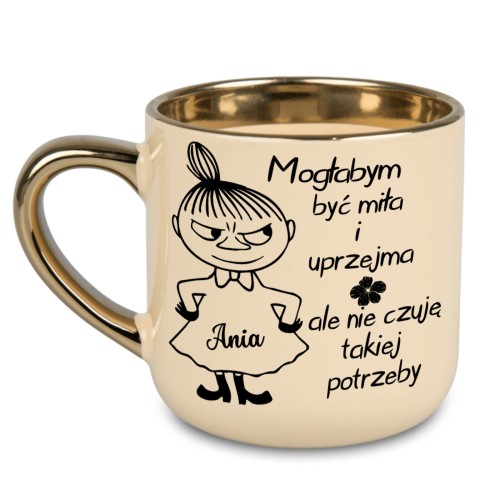 kubek personalizowany śmieszny napis 400 ml elegancki