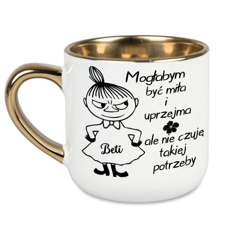 kubek z napisem śmiesznym dla niej mała mi personalizacja